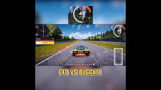 F40 VS BUGGATI 🔥 DRIVE ZONE ONLINE GAMEPLAY  automobile drivezonelive cargame gaming shorts [upl. by Konstance884]