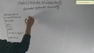 Class 12 Computer Science Chapter 5 Constructor and Destructor Video 5 [upl. by Apur832]