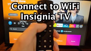 Insignia Fire TV How to Connect to WiFi [upl. by Procto]