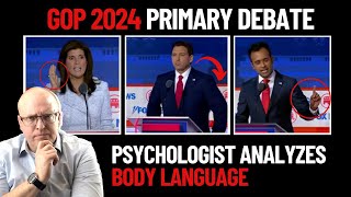 Psychologist Analyzes Body Language of 2024 GOP Primary Debate [upl. by Nerat]