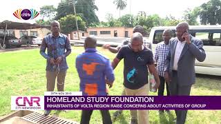 Homeland Study Foundation Inhabitants in Volta Region raise concerns about activities of group [upl. by Ennaharas]