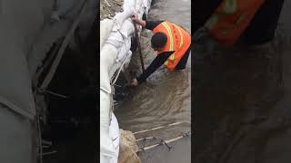 Drainage culvert blockage clearing process [upl. by Igor943]