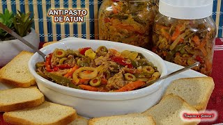 FÁCIL ANTIPASTO DE ATÚN DELICIOSO Y RÁPIDO DE HACER [upl. by Jeri733]