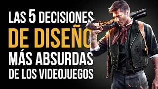 Las 5 decisiones de diseño MÁS ABSURDAS de los videojuegos [upl. by Holleran]