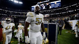 I GOT YOUR BACK Jayson Ademilola stuffs BYU in Shamrock Series  Irish Access  Notre Dame Football [upl. by Raddi]