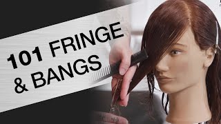 How to Cut Bangs  Fringe 101 Haircutting Tutorial  Kenra Professional [upl. by Amity]