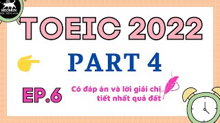 EP 6 Luyện Nghe TOEIC PART 4  Có Đáp Án Chi Tiết  Luyện đề toeic tại nhà [upl. by Fanchan]