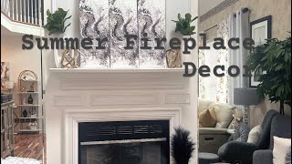 Summer Fireplace Decor Collaboration 2024Ideas For Summer SummerFireplace2024ideas [upl. by Mw]