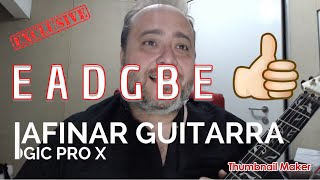 Afinador de Guitarra Guitar Tuner  Logic Pro X [upl. by Noruq]