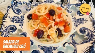 Salada de Bacalhau Crú [upl. by Alla541]