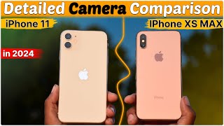 iPhone 11 VS iPhone XS Max Camera Comparison 2024 🔥 After Update iOS 18 [upl. by Naquin]