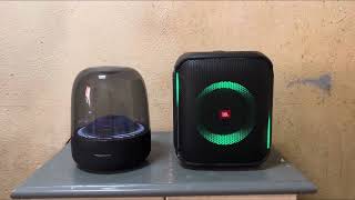 Jbl Partybox Encore Vs Harman Kardon Aura Studio 3 [upl. by Asilahs]