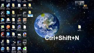 Shortcut Key To Create new Folder Windows 7 [upl. by Norred]