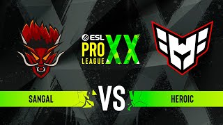 Sangal vs Heroic  ESL Pro League Season 20  Group A [upl. by Merralee]