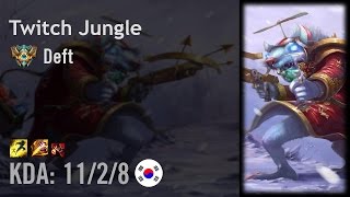 Twitch Jungle vs Poppy  Deft  KR Challenger Patch 615 [upl. by Remy412]