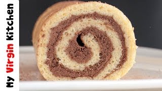 Chocolate Filled Cinnamon Pumpkin Roll  MYVIRGINKITCHEN [upl. by Ripley]