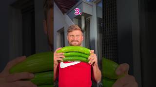 One two three go 🤣🥒🥒 funny duet comedy watermelon challenge gummy shortsyoutubeshorts [upl. by Feingold]