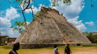 Hyperlapse of the Pyramid of the magician Uxmal Yucatan 4K [upl. by Millar270]