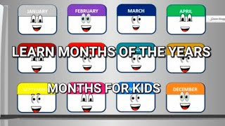 Months of the year song  12 Months of Years for Kids  Months with Dedé [upl. by Nashbar]