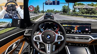 2023 BMW M3 G80 Touring  Euro Truck Simulator 2 Steering Wheel Gameplay [upl. by Israel]