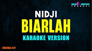 Nidji  Biarlah Karaoke Version [upl. by Colton297]