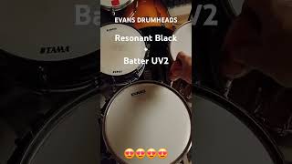 EVANS DRUMHEADS Resonant Black  Batter UV2 evansdrumheads [upl. by Teiv]