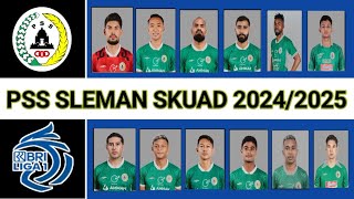 Terbaru‼️Daftar Skuad PSS Sleman 20242025 BRI liga1 [upl. by Gisella429]