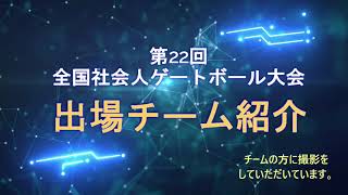 出場チーム紹介：2024第22回全国社会人ゲートボール大会 [upl. by Coke]