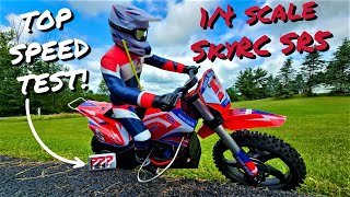 14 SkyRC SR5 vs 14 Losi ProMotoMX  RC dirtbike TOP SPEED TEST [upl. by Sissy]