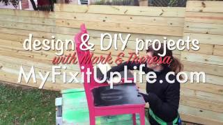 We upcycled dining room chairs into benches with paint  pallets [upl. by Atinna23]