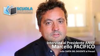 Novità sulla carta docenti ai precari Intervista a Marcello Pacifico Anief [upl. by Aicertal906]