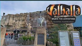 Our First Time On Valhalla Brave The Adventure  Blackpool pleasure beach [upl. by Tyrone]