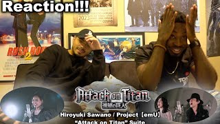 MUST SEE Attack On Titan Suite  Hiroyuki Sawano Project emU  Reaction [upl. by Hsenid]