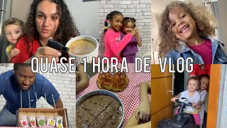 58 MINUTOS DE VLOG e NEM SEMPRE ESTOU BEM Rotina com 4 filhos pequenos COM ATIVIDADE DO SUCO [upl. by Witherspoon677]