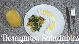 Desayunos saludables con espinacas  2 Recetas [upl. by Aljan]