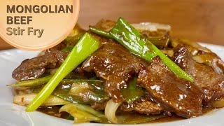 The Most Juicy And Tender Mongolian Beef Stir Fry Recipe [upl. by Naujed]