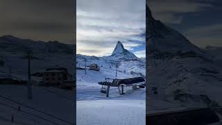 Toblerone Mountain Matterhorn Swiss 🇨🇭♥️ matterhorn toblerone mountains beauty wow [upl. by Ajoop331]