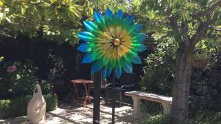 Mistique Wind Sculpture Spinner Mesmerising vibrant 205h x 60w [upl. by Debbee214]