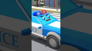 3D Car Cartoon 🛻 Police Car 🚔amp Super Team 🖐 carcartoon cars cartoon shortsvideo tractor [upl. by Rotman234]