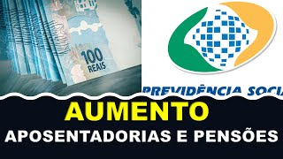 INSS AUMENTO APOSENTADORIAS E PENSÕES shorts [upl. by Alset77]