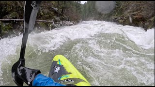 Kayaking the Upper Wind River  7ft  112224 [upl. by Amhser]