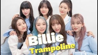 Billie  Trampoline with Lyrics Kpop [upl. by Reerg]