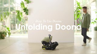 How to unfold the Doona   Doona  Car Seat amp Stroller [upl. by Airamak]