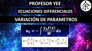 Variación de parámetros Ecuaciones diferenciales [upl. by Ardnuahs]