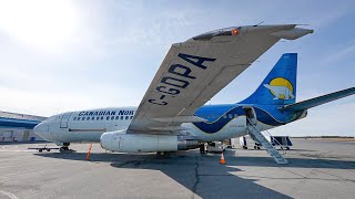 Boeing 737200 Tour  Walkaround Cockpit amp Interior  Canadian North Airlines CGDPA [upl. by Adekram]