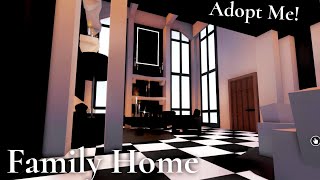 Dark Gothic Ambience  Adopt Me  Family Home  Tour and Speed Build [upl. by Ram]