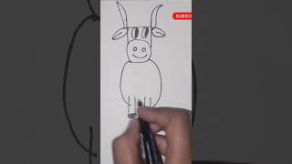 How to draw cow step by step 🐮 drawing shorts ytshorts [upl. by Kajdan]