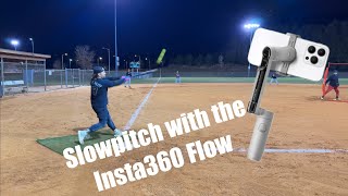 One Pitch  Slowpitch Softball  Insta360 Flow [upl. by Gayel561]