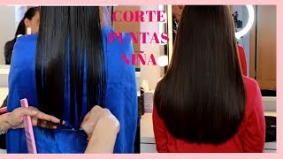 CORTE PUNTAS REDONDEADO NIÑA 🎀  sandranewlook [upl. by Mixie]