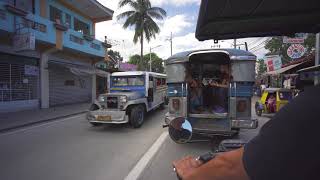 Philippines Bulacan tricycle ride from Malaria to Captain Joes Bar Restaurant [upl. by Faludi]